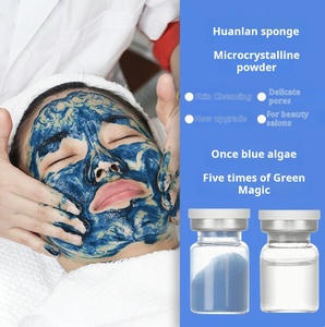 Esponja para el cuidado de la piel con microagujas de algas marinas, parche <span class=keywords><strong>capilar</strong></span> para manchas oscuras, removedor de espinillas para acné, cáscara de algas biológicas azules para Personal - Product Image 6