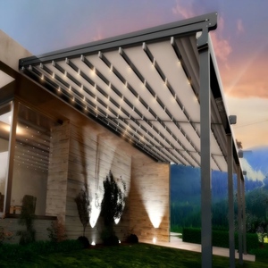 Pérgola Exterior Económica <span class=keywords><strong>de</strong></span> Aluminio con Sistema <span class=keywords><strong>de</strong></span> Techo <span class=keywords><strong>de</strong></span> Láminas Impermeables, Kits <span class=keywords><strong>de</strong></span> Gazebo para Jardín, Pérgola Bioclimática <span class=keywords><strong>de</strong></span> Aluminio - Product Image 3