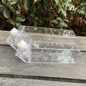 BPA бесплатно мультфильм пластиковые бутылки для воды прозрачные пластиковые чашки молока картонная бутылка для воды - Product Image 3