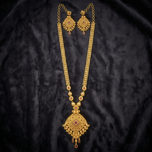 Wholesale 14K 18K 24K Micro Gold Plated Traditional Floral Design Jewelry Set, Fashion <b>Necklaces</b>, Gold Forming <b>Long</b> Jewelry Set. - Product Image 1
