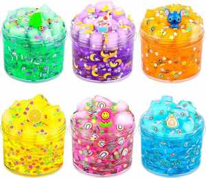 Kit de Slime Transparente en Cubos, Plastilina Elástica Antiadherente, Juguetes de Slime para Niños y Niñas, Regalos - Product Image 1