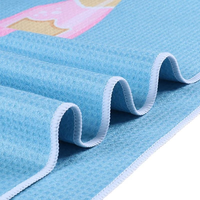 Serviette de plage écologique en microfibre imprimée avec logo personnalisé, design gaufré pour le bain de piscine, sac à nom sublimé moderne à séchage rapide unique