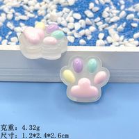 Breloques en résine phosphorescente Patte DIY Décoration pour coque de téléphone Clip à cheveux