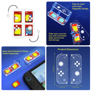 透明电脑水晶盒任天堂Switch <span class=keywords><strong>2</strong></span> Switch2控制台专业控制器游戏卡透明保护盒 - Product Image 3