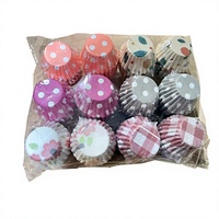 100 pièces/lot, 12 lots emballés, couleur et taille personnalisées, papier anti-graisse pour cupcakes et muffins