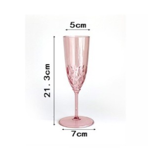 Nhà Máy Giá Bán Hàng Trực Tiếp Rượu Sâm Banh Thủy Tinh Nhựa Rượu Vang Cup 4Oz Cocktail Thủy Tinh Khách Sạn Nhà Hàng Dùng Một Lần Chân Cao Thủy Tinh - Product Image 2