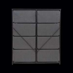 Modern Living Room Fabric <b>Cabinets</b> With Freestanding Durable Stainless Steel MDF Panel and Pine Wood Colors - Product Image 3