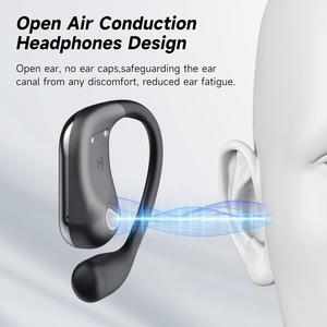 Auriculares deportivos inalámbricos con gancho para la oreja, Auriculares deportivos inalámbricos para juegos, auriculares de baja latencia con tecnología de transmisión de sonido direccional - Product Image 4
