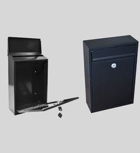 Outside Waterproof Large Package Metal Steel Letter Mailbox Post Wall Mount Smart Parcel Delivery <strong>Drop</strong> <strong>Box</strong> - Product Image 5