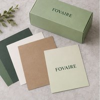 Boîte à macarons personnalisée écologique Fovaire, imprimée en quatre couleurs, emballage en carton pliable pour macarons et présentation de cadeaux de boulangerie