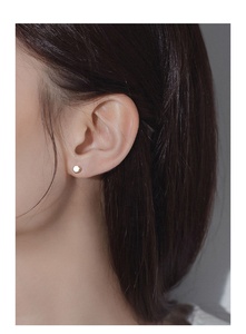 E01733 Pendientes Calibres para Hombres Mujeres Tornillo Disco Trasero Plano Pendientes Tapones Redondos Plata de Ley 925 Túnel Estilo Punk - Product Image 6