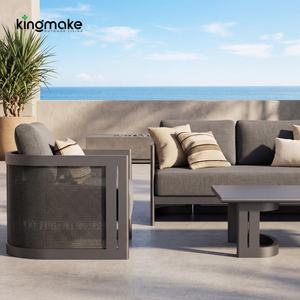 Canapé <span class=keywords><strong>de</strong></span> <span class=keywords><strong>jardin</strong></span> en aluminium <span class=keywords><strong>de</strong></span> luxe Foshan, mobilier d'extérieur moderne, ensemble <span class=keywords><strong>de</strong></span> canapés <span class=keywords><strong>de</strong></span> <span class=keywords><strong>jardin</strong></span> - Product Image 1