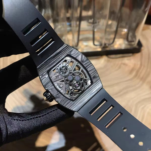 Luxury Designer Hollow RM17-01 Mechanical <b>Watch</b> High Quality Carbon Fiber Fashion Premium Wristwatch Unisex Movement Water - Product Image 4