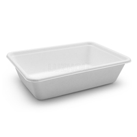 Conteneur personnalisé de 650ml pour Restaurant, emballage jetable écologique, en papier, pour Sushi, Sandwich, petit déjeuner, gâteau, boîte d'emballage
