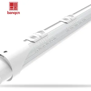 Banqcn penutup pc aluminium, efisiensi tinggi tipe a + b t8 led tabung cahaya 5watt 6cct dapat dipilih 10W 12W 15W 18W 22w 1.2m 2.4m