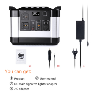 สถานีพลังงานลิเธียมไอออนแบบพกพา แผงโซลาร์เซลล์ ช่องเสียบ RV อินเวอร์เตอร์คลื่นไซน์บริสุทธิ์ แบตเตอรี่ภายนอกสำหรับการตั้งแคมป์กลางแจ้ง - Product Image 4