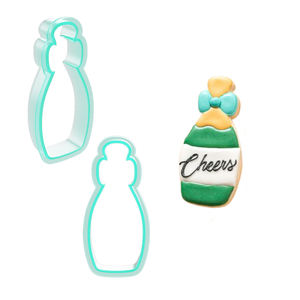 Ensemble de découpoirs à biscuits en plastique pour événements, moules à fondant en forme de cœur, bouteille de champagne, <span class=keywords><strong>biberon</strong></span> et sucette pour mariage, remise de diplôme, fête prénatale - Product Image 3