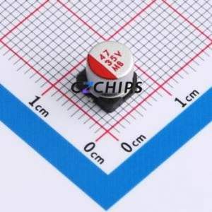 Condensador sólido SMD 4700350606TR, D6.3xL6mm (Capacitancia: 47uF) (Voltaje nominal: 35V) - Product Image 1