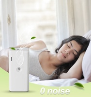 Diffuseur d'huiles essentielles ultrasonique sans bruit, à piles, à commande par bouton, pour usage en chambre, sans eau, machine à parfum