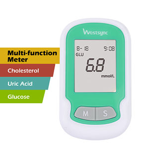 पश्चिम सिंक 3-इन-1 रक्त परीक्षण मीटर ग्लूकोज यूरिक एसिड कोलेस्ट्रॉल परीक्षण विश्लेषक स्ट्रिप्स के साथ घरेलू उपयोग के लिए मल्टी-फंक्शन विश्लेषक - Product Image 1