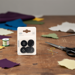 Bottoni Ilan 25 mm 4 fori Confezione da 6 per riparazione abbigliamento - Product Image 2