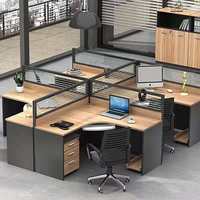 Bureau de travail modulaire convertible, extensible, pliable et rotatif pour 2/4/6 personnes, fabriqué en Chine