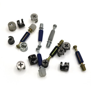 Conector 3 en 1, cerradura de rueda excéntrica de 10-12 mm, herrajes para muebles de aleación de zinc, fácil instalación, estilo moderno y sencillo - Product Image 1