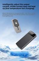 Batterie externe magnétique ultra-fine sans fil 3-en-1 à charge rapide avec affichage numérique pour montres et écouteurs rechargeables
