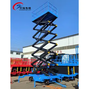 Thủy lực trên không 6M cao nền tảng di động Scissor Lift điện 8M 12M sizer Lift Hướng dẫn sử dụng người đàn ông nâng