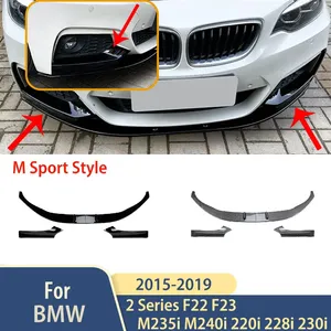 สปอยเลอร์กันชนหน้ารถยนต์ StarNav สำหรับรถยนต์ซีรีส์ 2 รุ่น F22 F23 M235i M240i 220i 228i 230i M-Sport ปี 2015-2021 ชุดแต่งดิฟฟิวเซอร์ - Product Image 3