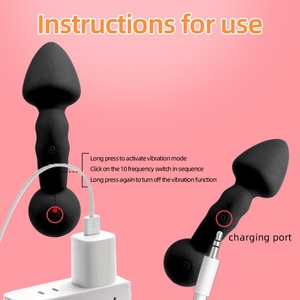 Vibrador de Silicona con Forma de Hongo, Juguete Sexual para Mujeres, Tapón Anal Suave para Adultos - Product Image 4