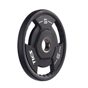 環境に優しいTPUコーティングのトライグリップウェイトプレート 1.25kg 2.5kg 5kg 10kg 15kg 20kg 25kg プレートローディングマシン用 - Product Image 3