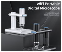 Mikroskop Digital Portabel WiFi 1000X Dirancang untuk Inspeksi Papan Sirkuit, Analisis Kulit, Perbaikan dan Diagnostik PCB
