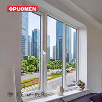 Ventana Abatible Moderna de PVC con Aislamiento Acústico y Doble Acristalamiento para Exteriores, Villas, Apartamentos y Residencias