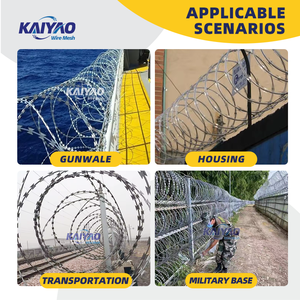 Câble de rasoir renforcé: clôture d'isolement sécurisée pour la protection <span class=keywords><strong>des</strong></span> pâturages en plein air, protégeant <span class=keywords><strong>les</strong></span> limites de sécurité du bétail - Product Image 3