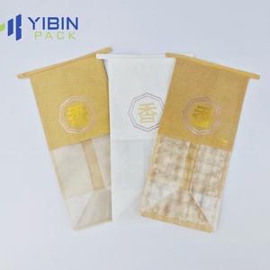 Bolsa con cremallera para embalaje de tostadas de alimentos, bolsas con cierre hermético de papel Kraft, bolsa de embalaje para tostadas de pan y aperitivos con ventana - Product Image 5