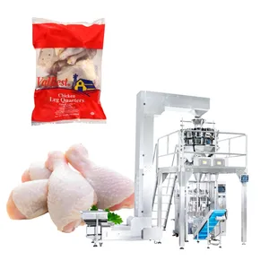 Máquina automática de embalagem de alimentos para sacos de pepitas de frango, máquina de embalagem de macarrão e batatas fritas