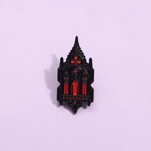 Nouvelle église mystérieuse gothique magique émail dur broche insigne en métal broche pour sac à dos vêtements bijoux revers-idée cadeau - Product Image 2