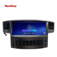 Lecteur DVD de voiture Navihua à écran tactile Android pour Lexus LX570 2007-2015 Autoradio 12.3 pouces Système multimédia de navigation GPS de voiture