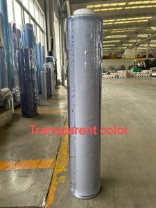 Rollo de película de <span class=keywords><strong>PVC</strong></span> suave transparente normal a prueba de agua, hoja de niebla en relieve de vinilo flexible para protección de silla de mesa - Product Image 2