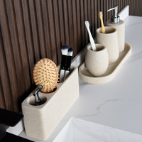 Ensembles de salle de bains de luxe modernes 6 pièces ensemble de vanité accessoires de salle de bains de toilette
