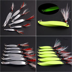 Señuelo de Cuchara Ytqhxy Silver Glow 7 10 15 20 30 40g, Cebo de Fondo para Pesca de Peces de Agua Salada, Etiqueta Privada Licenciada XY-466 - Product Image 4