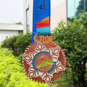 कारखाने प्रत्यक्ष अनुकूलन योग्य चांदी और तांबे के लेजर यूव मुद्रित ट्राफियां और पट्टिका पदक मूल्य छूट के साथ स्वागत उपहार - Product Image 5