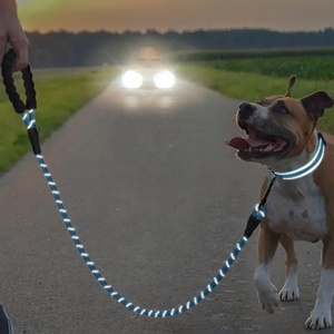 Juicepet <span class=keywords><strong>Collar</strong></span> de perro y juego de correa para caminar al aire libre Collares de mascotas Correas para perros medianos pequeños y grandes Uso seguro para caminar - Product Image 1
