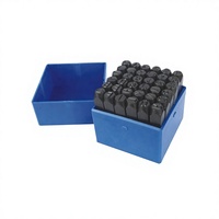 Professional 35 PCS 12mm Steel Metal Jewelry Stamp Tools Industrial DIY Alphabet Punch Set Plastic for Leather Craft OEM/ODM