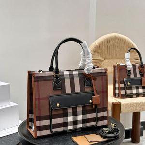 Sac à bandoulière décontracté pour femme, version originale de haute qualité, de marque de luxe, à carreaux, grande capacité, avec fermeture, tendance - Product Image 6