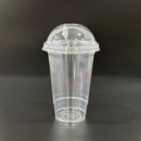 Vente en gros bon marché de gobelets à café jetables transparents en plastique PP,PE imprimés avec logo, gobelets en plastique pour boissons froides fabriqués au Vietnam