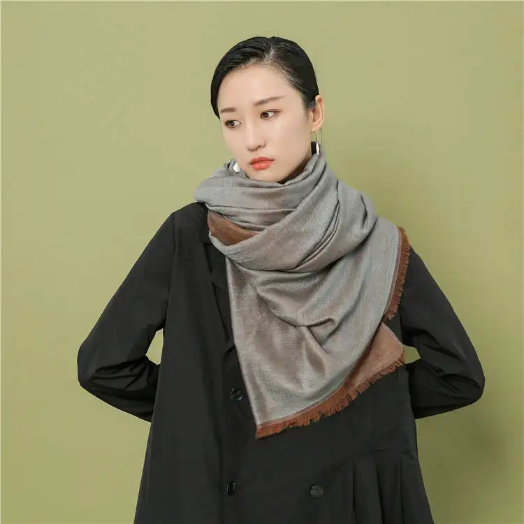 Custom New Winter Fashion Printing Luxury Woman Mulberry Silk Hair Scarf