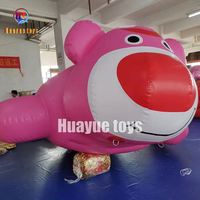 Tube de bateau populaire d'usine en gros Gonflables jeux d'eau en plein air fraise ours remorquable bateau gonflable flottant