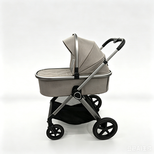 Poussette de luxe multifonction 4-en-1 avec nacelle, berceau et siège auto – Vente en gros, personnalisation disponible - Product Image 5